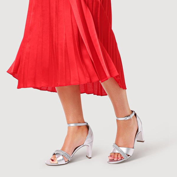 Jones Bootmaker Women's Peter Kaiser High-Heeled Sandals - Silver