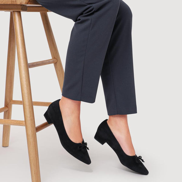 Jones Bootmaker Women's Peter Kaiser Leather Heeled Pumps - Black Suede