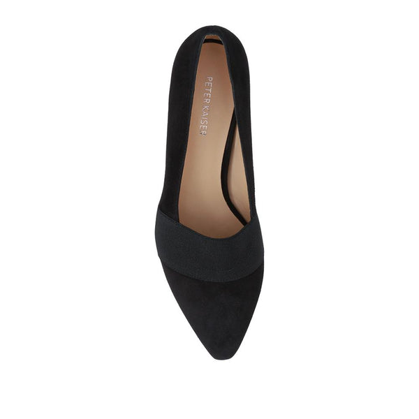 Jones Bootmaker Women's Peter Kaiser Pointed-Toe Heeled Pumps - Black Suede