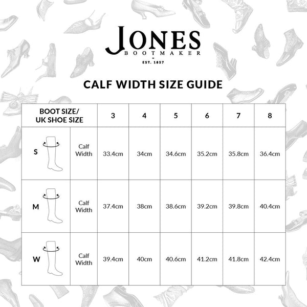 Jones Bootmaker Women's Phoebe Wide Calf Fit Leather Knee Boots - Tan