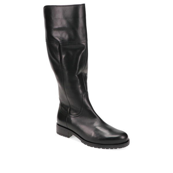 jones bootmaker Women's Propulsion Leather Long Boots - Black