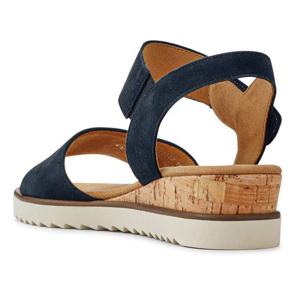 Jones Bootmaker Women's Raynor Gabor Wedge Sandals - Navy