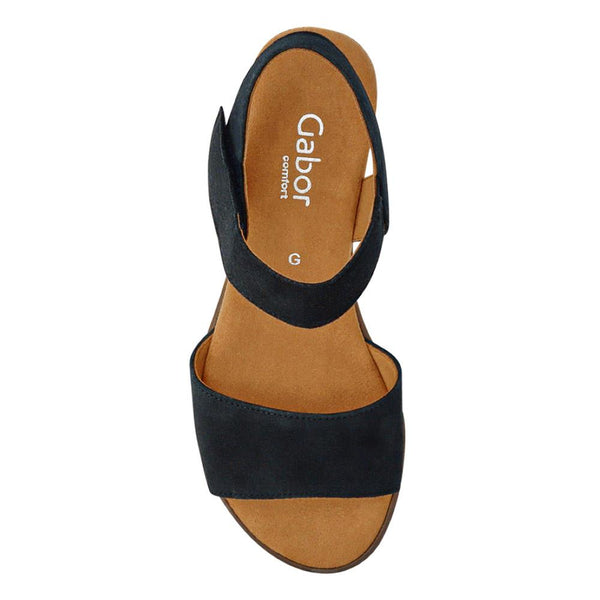 Jones Bootmaker Women's Raynor Gabor Wedge Sandals - Navy