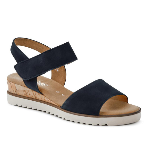 jones bootmaker Women's Raynor Gabor Wedge Sandals - Navy