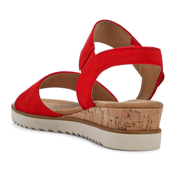 Jones Bootmaker Women's Raynor Gabor Wedge Sandals - Red