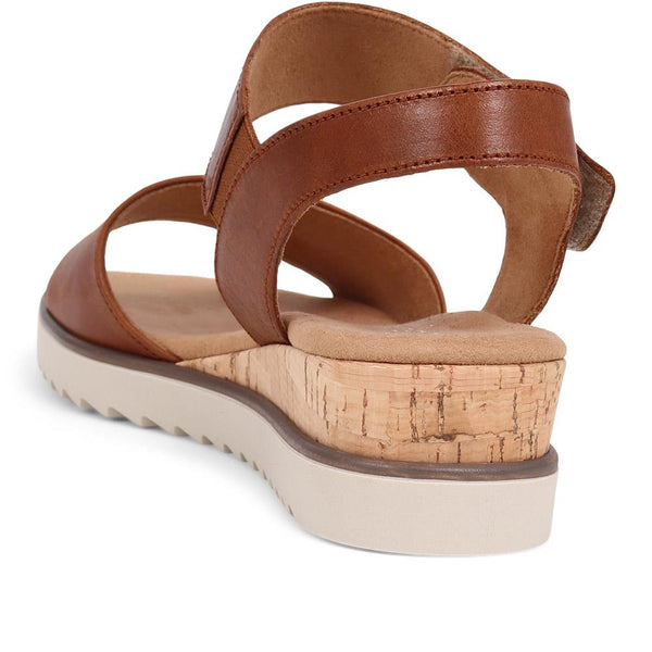 Jones Bootmaker Women's Raynor Gabor Wedge Sandals - Tan