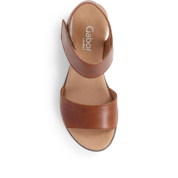 Jones Bootmaker Women's Raynor Gabor Wedge Sandals - Tan