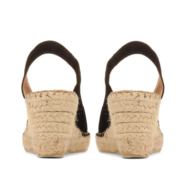 Jones Bootmaker Women's Rosanna Slingback Wedges - Black