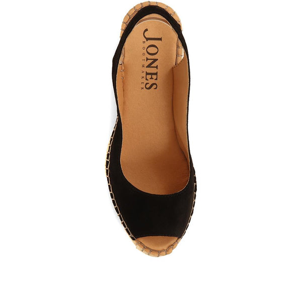 Jones Bootmaker Women's Rosanna Slingback Wedges - Black
