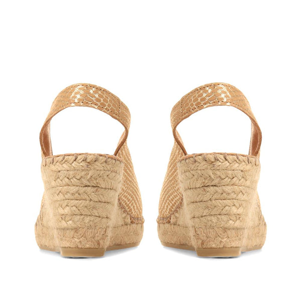 Jones Bootmaker Women's Rosanna Slingback Wedges - Gold