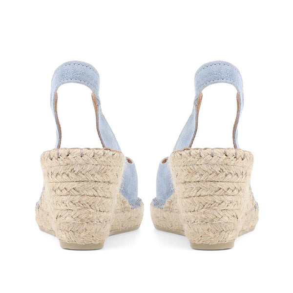 Jones Bootmaker Women's Rosanna Slingback Wedges - Pale Blue