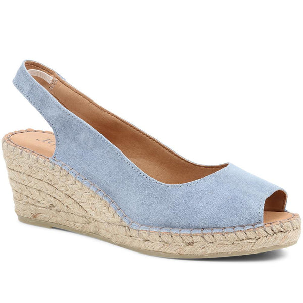 jones bootmaker Women's Rosanna Slingback Wedges - Pale Blue