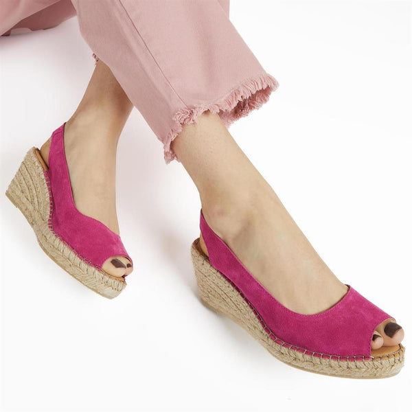 Jones Bootmaker Women's Rosanna Slingback Wedges - Pink
