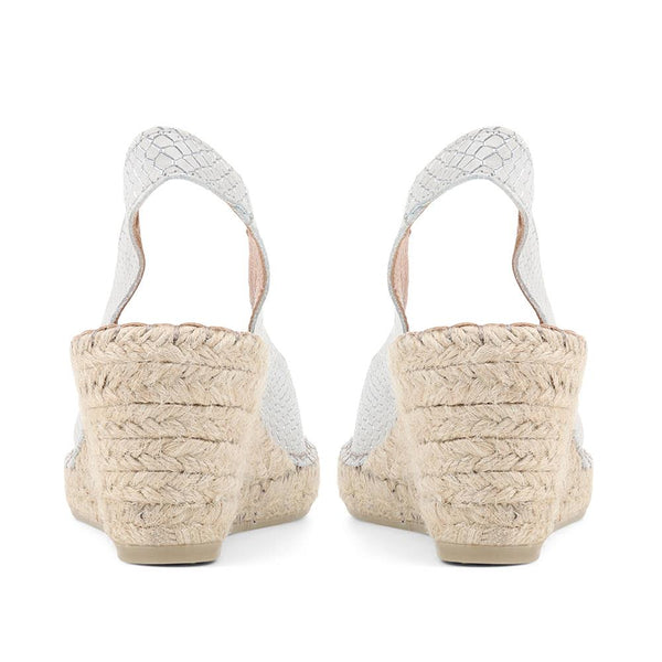 Jones Bootmaker Women's Rosanna Slingback Wedges - Silver