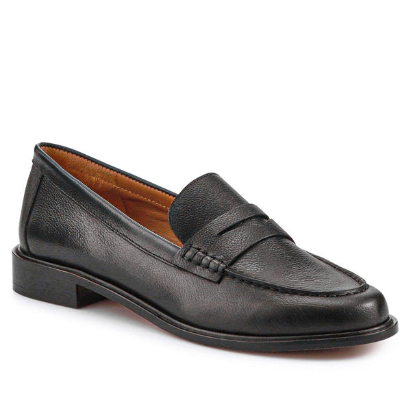 jones bootmaker Women's Sabra Heeled Slip-On Shoes - Black