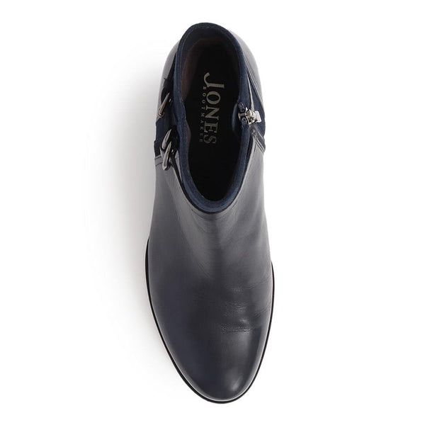 Jones Bootmaker Women's Sarina Heeled Ankle Boots - Navy