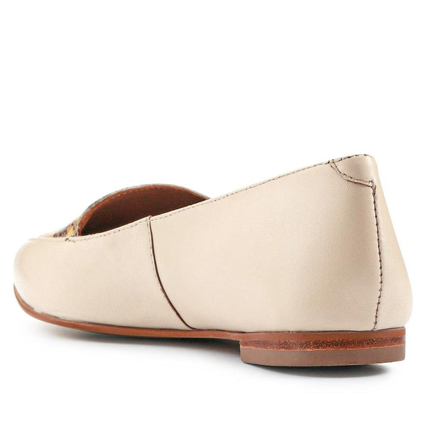 Jones Bootmaker Women's Sicily Leather Slip-On Shoes - Beige Snake