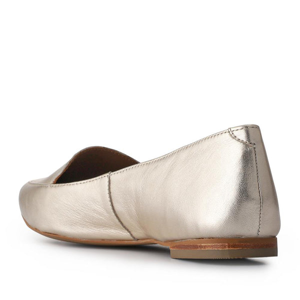 Jones Bootmaker Women's Sicily Leather Slip-On Shoes - Gold