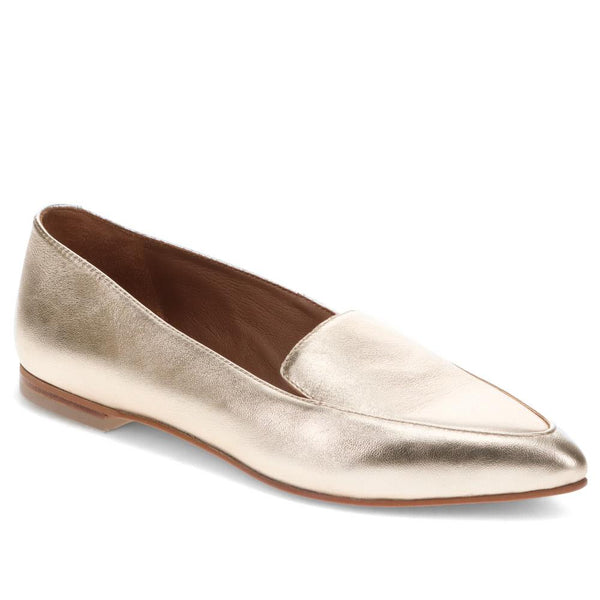 jones bootmaker Women's Sicily Leather Slip-On Shoes - Gold