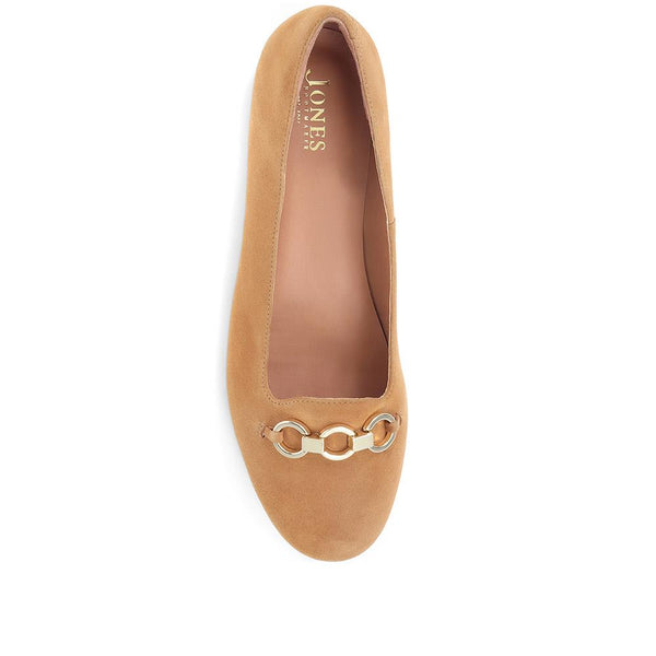 Jones Bootmaker Women's Sienne Leather Snaffle Loafers - Tan