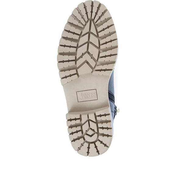 Jones Bootmaker Women's Simonetta Biker Boots - Black