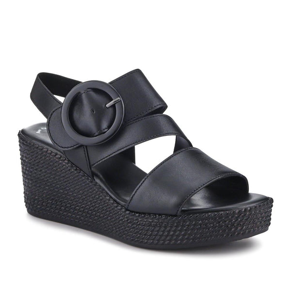 jones bootmaker Women's Smart Leather Espadrilles - Black