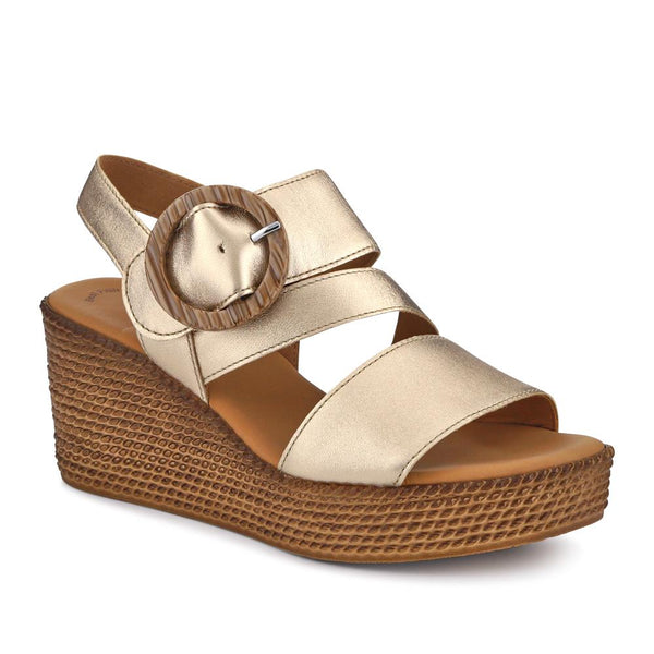 jones bootmaker Women's Smart Leather Espadrilles - Metallic