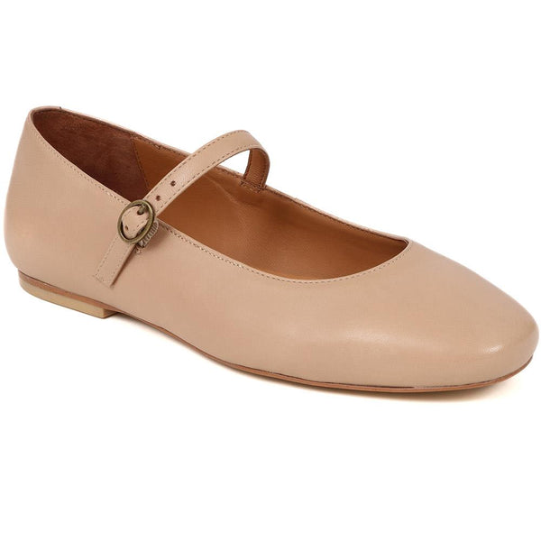 jones bootmaker Women's Sonnet Mary Janes - latte Leather