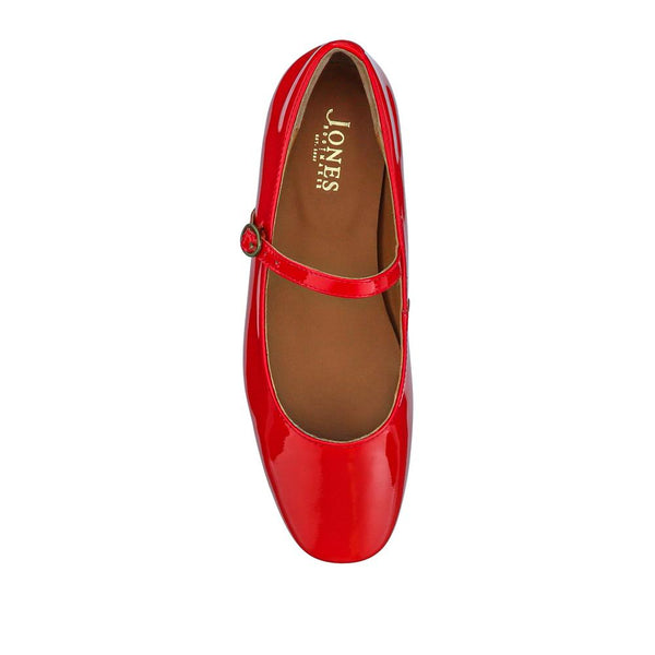 Jones Bootmaker Women's Sonnet Mary Janes - Red Patent