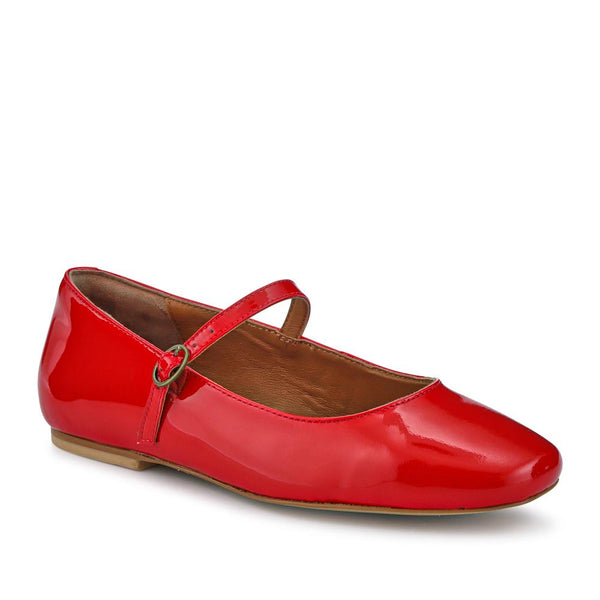 jones bootmaker Women's Sonnet Mary Janes - Red Patent
