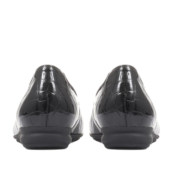 Jones Bootmaker Women's Splash Smart Ballet Pumps - Black Croc