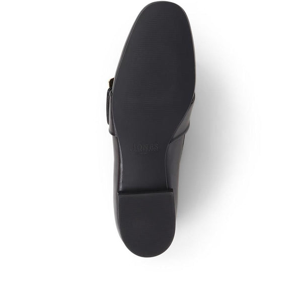 Jones Bootmaker Women's Stefania Leather Slip-On Shoes - Black