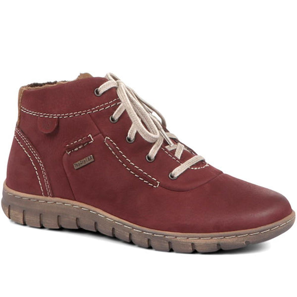 jones bootmaker Women's Steffi 53 Water Resistant Ankle Boots - Bordeaux