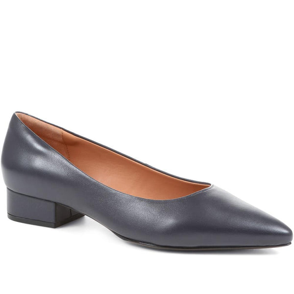 jones bootmaker Women's Sunstone Leather Court Shoes - Navy