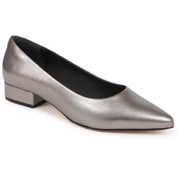 jones bootmaker Women's Sunstone Leather Court Shoes - Pewter