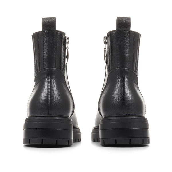 Jones Bootmaker Women's Susanna Leather Hiker Boots - Black