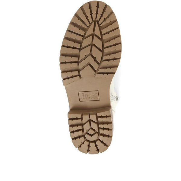 Jones Bootmaker Women's Susanna Leather Hiker Boots - White