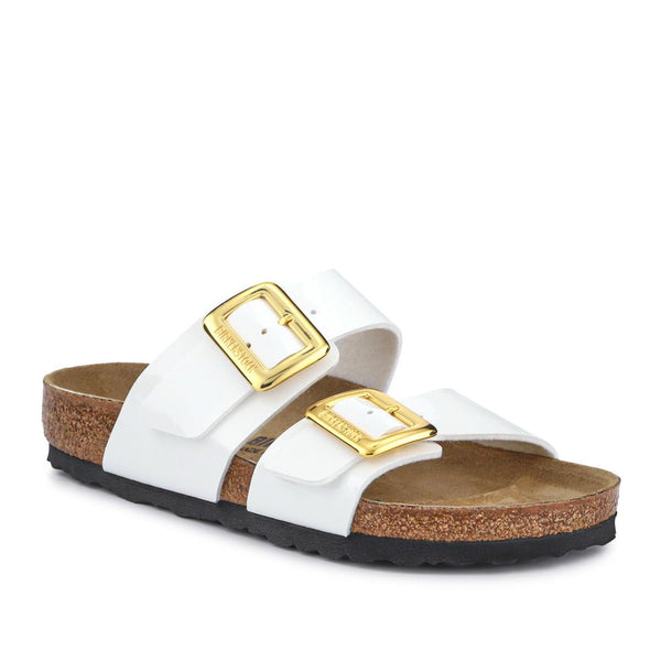 jones bootmaker Women's Sydney Soft Footbed Sandals - White