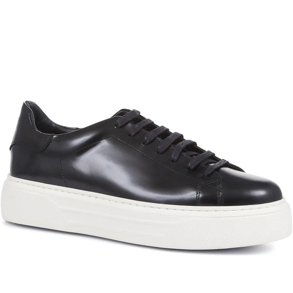 jones bootmaker Women's Sylvia Chunky Platform Trainers - Black