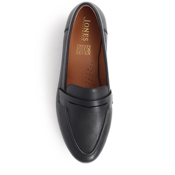 Jones Bootmaker Women's Synara Leather Loafers - Black