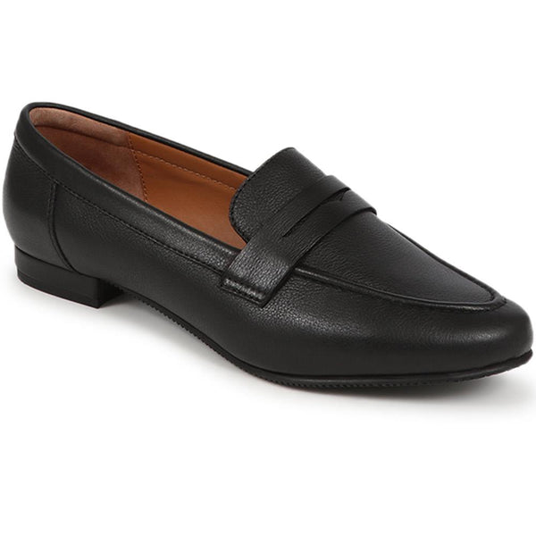jones bootmaker Women's Synara Leather Loafers - Black