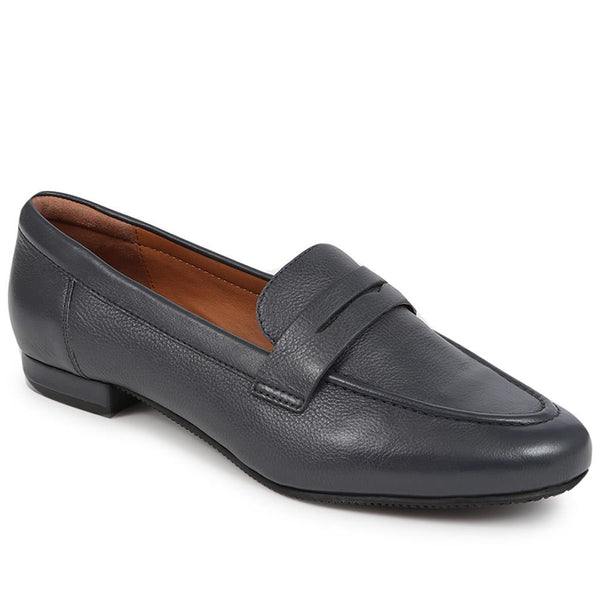 jones bootmaker Women's Synara Leather Loafers - Navy