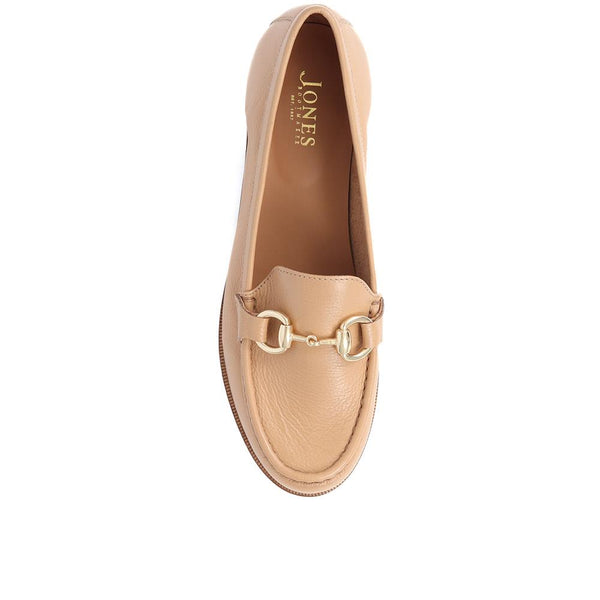 Jones Bootmaker Women's Tadley Leather Loafers - Camel