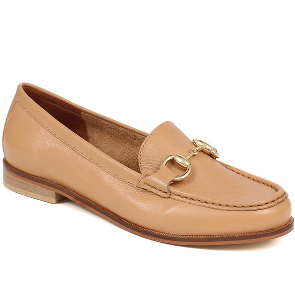 jones bootmaker Women's Tadley Leather Loafers - Camel