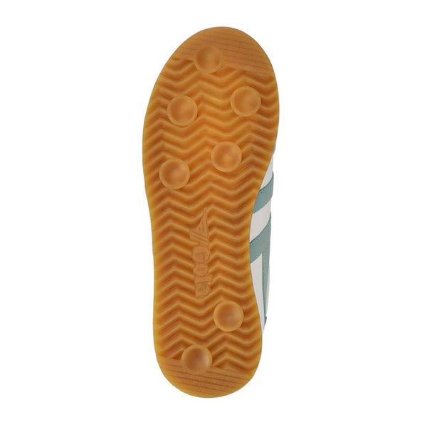 Jones Bootmaker Women's Torpedo Leather Trainers - White-Green