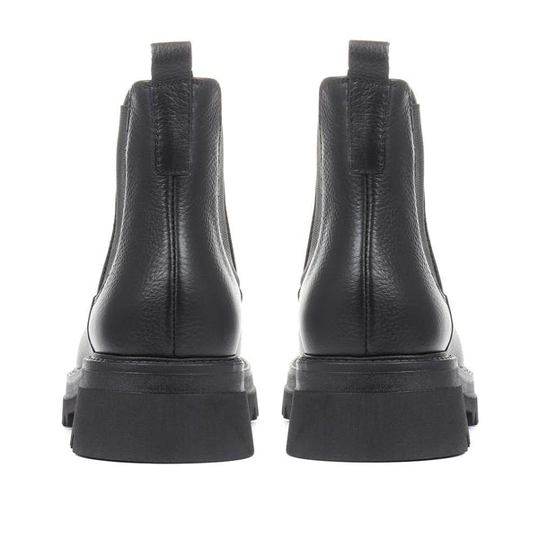 Jones Bootmaker Women's Trieste Chunky Leather Chelsea Boots - Black Leather