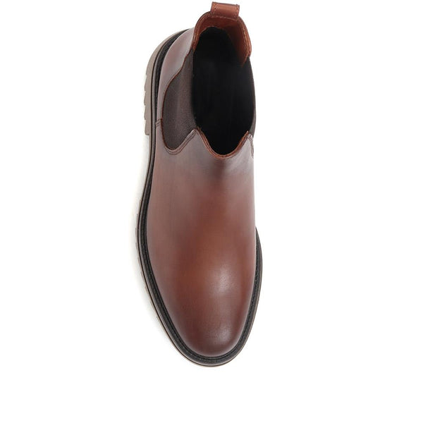 Jones Bootmaker Women's Trieste Chunky Leather Chelsea Boots - Brown