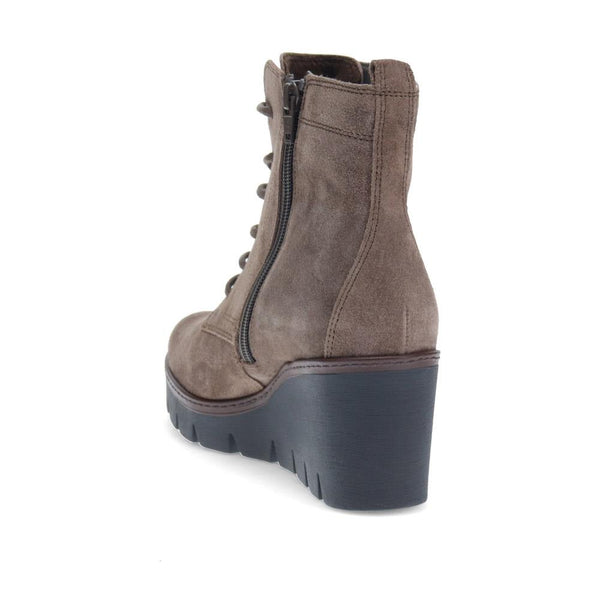 Jones Bootmaker Women's Ulrika Wedge Ankle Boots - Grey Suede