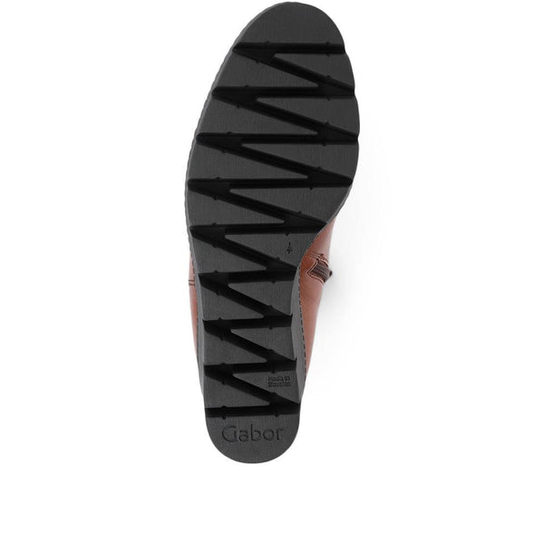 Jones Bootmaker Women's Utopia Gabor Wedge Heel Ankle Boots - Tan