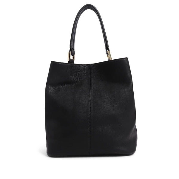 jones bootmaker Women's Verna Leather Shoulder Bag - Black